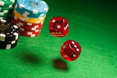 Teen Patti table setup Teen Patti three-card poker table with professional dealer